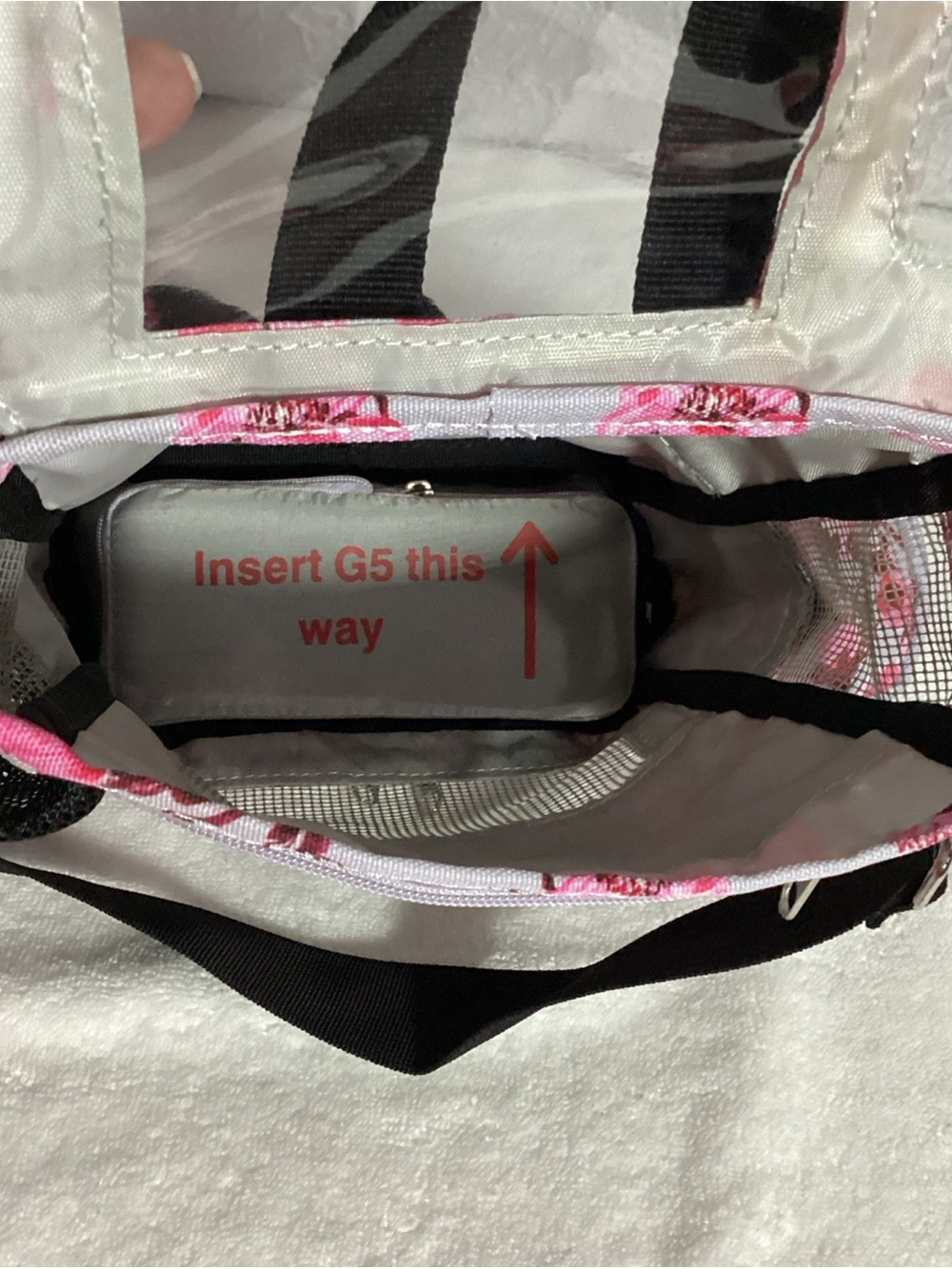 Cherry Blossom Backpack o2 Totes for Inogen Oxygen Tanks & Supplies or the Beach - Picture 8 of 11